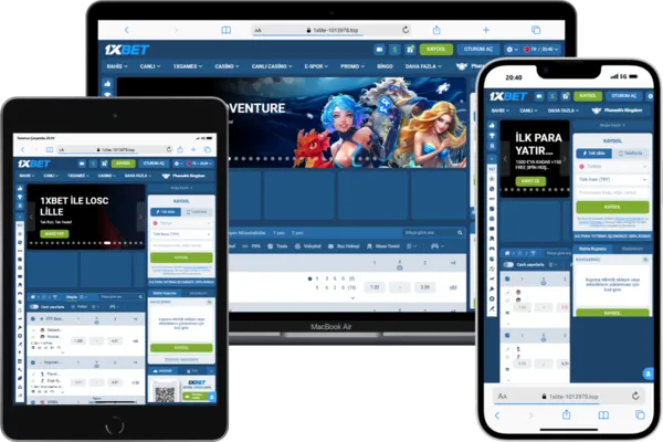 1xbet mobil masaüstü table görünümü