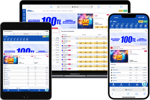 oley mobil masaüstü tablet görünümü